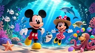 Mickey & Minnie&rsquo;s Baby Shark Adventure 🦈🐭 | Fun Kids Storytime |  of Learning & Fun 🎉🌊