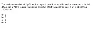 Capacitance| Withstand potential| Class12 Physics| NEET JEE Problem solving| Tamil