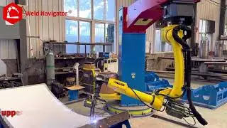 Weld Navigator&reg; Vision Tracking with FANUC Robots in Construction Machinery Welding #seamtracking