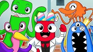 GARTEN OF BANBAN, Pero Son RAINBOW FRIENDS ANIMACIÓN!