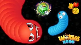 INSANE Growth! From Tiny Worm to GIANT | WormsZone.io #wormszone #wormszonelive #wormszoneio 