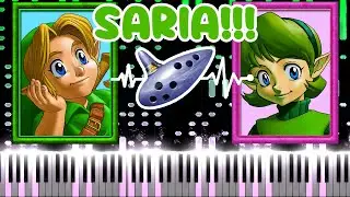 Lost Woods / Saria's Song - The Legend of Zelda: Ocarina of Time (Piano Tutorial)
