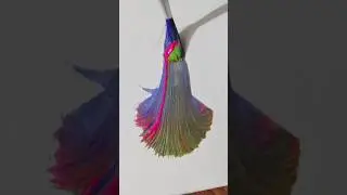 🩷💙🤍💚Relaxing one stroke painting 🩷💚🤍💙#viral #floraart #shorts #shortvideo