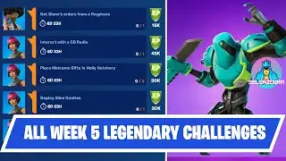 *ALL* WEEK 5 LEGENDARY Quests/Challenges Guide | Fortnite Chapter 2 Season 7
