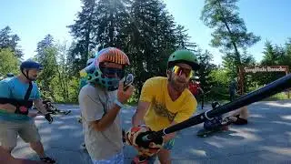 German Squad somewhere in the Czech Rep | Longboard Downhill in Benecko 2022 Raw GoPro