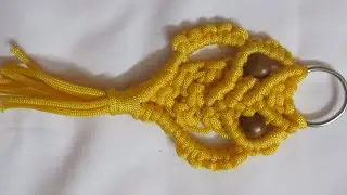 Quick Macrame Owl keychain Tutorial//Easy Macrame Owl making