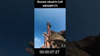 Slowest Reload in CoD History | CoD Black ops cold war streetsweeper reload | #Shorts #yotubeshorts