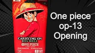 One Piece TCG carrying on his will sleeved booster opening