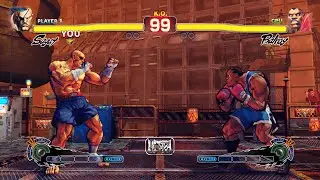 Сагат против Балрога (самый сложный уровень) Street Fighter 4 | Эпическая битва