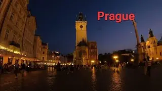Prague - Night Walk (4K)
