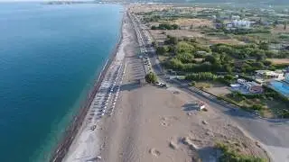 Beautifull beach of Afantou in 4K