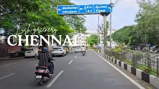 Chennai Lush Greenery | New Avadi Road [4K]