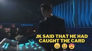 JK said that he had caught the card [BTS Jung Kook (정국) Performance GRAMMYs 2022]