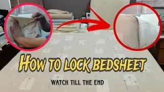 HOW TO LOCK BEDSHEET  Watch till the end for more tips and ideas @jobongvlogofficial