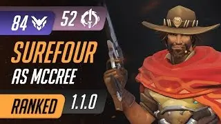 [Rating:84] C9 Surefour as McCree on Hollywood Hybrid / High Rank Competitive Gameplay 1.1.0