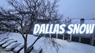 Texas Winter Snowstorm 2026 ❄️ 🇺🇸| Car drive in Dallas | Irving | 90's kids food & fashion #america 