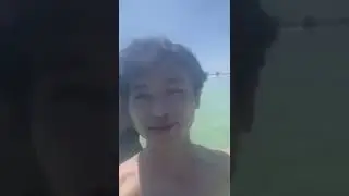 footage of a twitch streamer at the beach