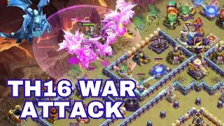 TH16 WAR Attack Strategy | TH16 Electro Dragon Attack Strategy