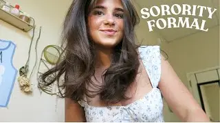 SORORITY FORMAL VLOG 💐🩵🪩 GRWM, BOUQUETS, FRIENDS, & MORE