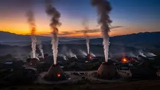 No Machines. No Robots. Just Fire. Traditional Charcoal Making Process