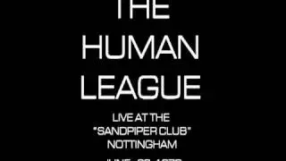 Blind Youth The Human League Live 1979