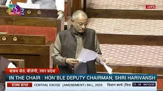 RS | Sanjay Seth's Remarks | The Central Excise (Amendment) Bill, 2025