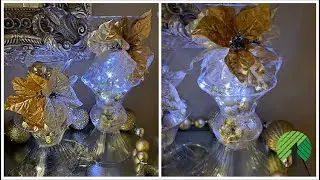 DIY Dollar Tree Glam Light Up Christmas Decor