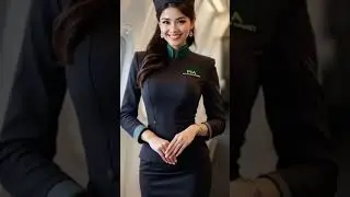 Elegance in the Skies | PIA Air Hostess in Iconic Uniform | part -18 | #aviation  #flightattendant