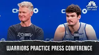 Hear from Steve Kerr and Quinten Post following Warriors' practice session | NBC Sports Bay Area