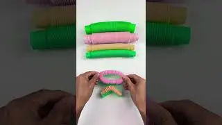 Creating ASMR Relax DIY Rainbow POP-ODD DIY #diy #satisfyingvideos #relaxing #oddasmr #poptubesounds