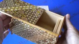The 5 Sun 36 Step Yosegi Japanese Puzzle Box !