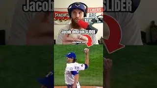 Jacob deGrom SLIDER Grip Breakdown ⚾️ | #shorts