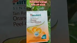 Himalaya Tan Removal Orange peel off mask #youtubeshorts #ytshots