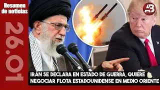 Irán se declara en estado de guerra, quiere negociar flota estadounidense en Medio Oriente
