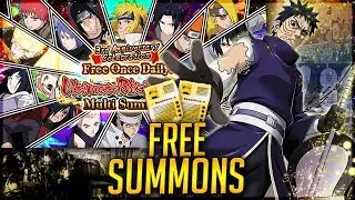 *FINAL* 5 FREE BLAZING BASH MULTI SUMMONS (3rd Anniversary) | Naruto Ultimate Ninja Blazing