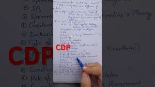 HTET 2025 | CDP Last Days Preparation 📖 | Score High | Things to remember #htet2025 #htet #htet