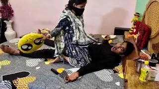 इस लड़की ने अपने पति को जान से मार डाला | Neck Struggle with Pillow | social awareness video 2024