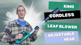 Cordless Leaf Blower with 3 speeds and tilting head.