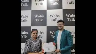 (Join: +91-9999947824) Many congratulations to our WabsTalker on Completion of Course! #wabstalk