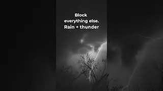 Block All Noise with Rain & Thunder 🎧 #sleepaid