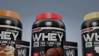 Cinematic 3D Ad for Whey Protein | Fitness Supplement Product Animation