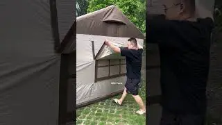 Amazing Air Tent House 😭&hearts;️~ mini wood toy- woodworking art skill/wood hand #shorts