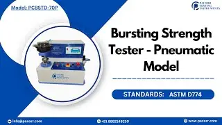 Bursting Strength Tester - Pneumatic Model #pacorr #machine #price #materialtesting #qualitycontrol
