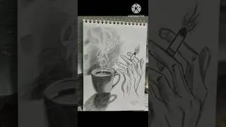 Easy Sketch Drawing#Stroke_By_Ayesha #sketch #tea_lover_status #cigarette 🚬#easy #pencilsketch