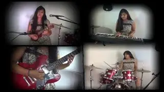 Something  #multiinstrumentos #ukulele #bateria #teclado #thebeatles