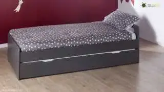 Lit Enfant Gigogne Eden Gris - Ma Chambre d'Enfant