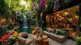 🌤️Happy Spring Morning on a Forest Porch 🌺 Soft Piano & Nature Sounds for Relaxation, Study