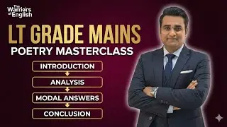 LT GRADE ENGLISH MAINS| Poetry Answer Writing Masterclass