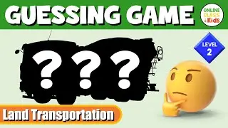 Land Transportation - Guessing Game (Level 2) | ESL Game | English Quiz