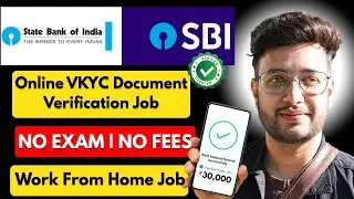 SBI Work From Home Jobs 2025 | 12th Pass Apply | Online Bank Job at Home | Freshers Apply